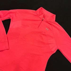 UNDER ARMOUR:pink /coral colored ladies sports LG